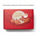 Christmas Beauty Gift Box Includes Lip Color, Lip Glaze, Lipstick, Lipliner, Durable Easy Makeup Color Suit