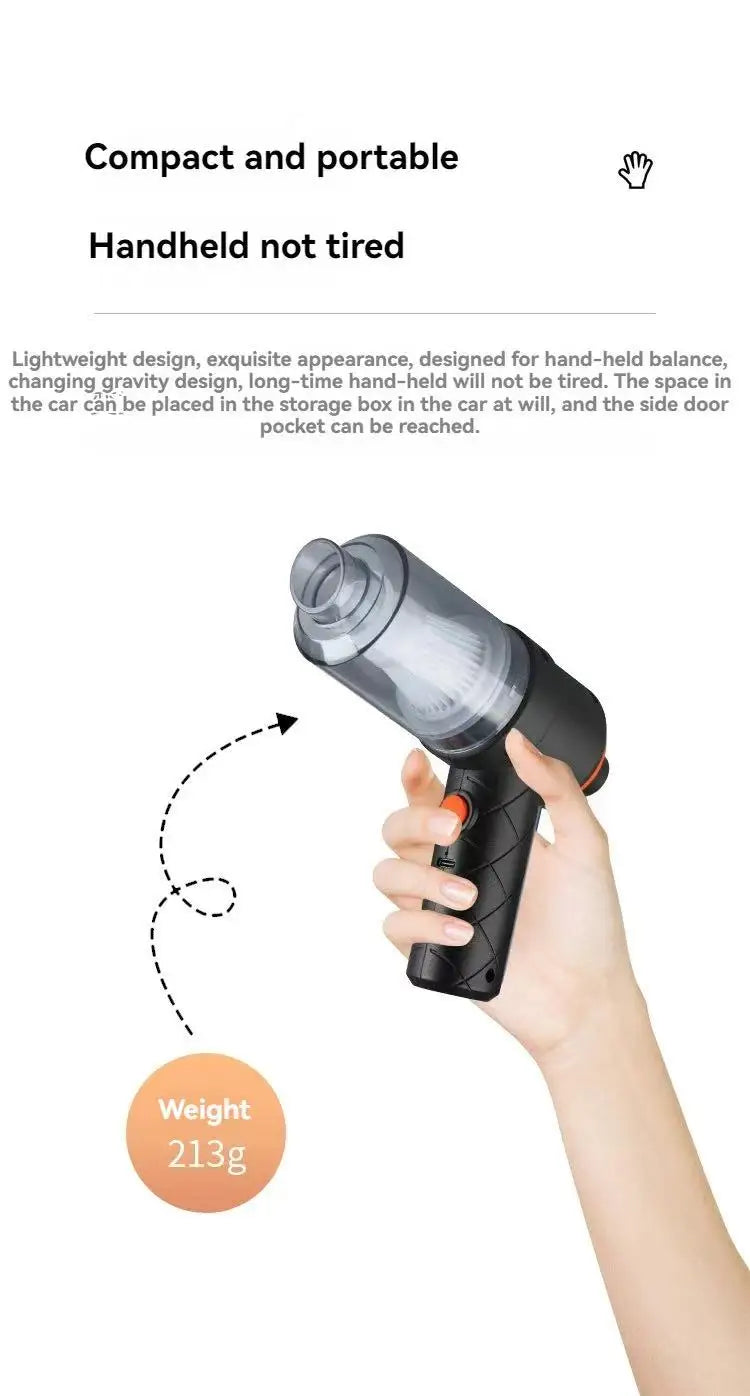 Cordless Handheld Vacuum Cleaner – Portable Mini Dust Collector with Powerful Suction