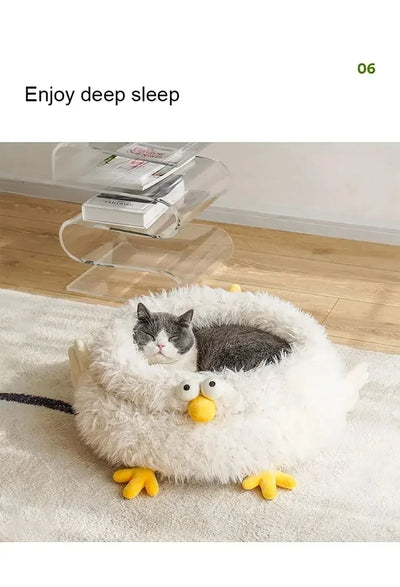 Pet Beds Wholesale Durable Comfortable Breathable Cute Plush High Quality Pet Beds Indoor cute Chick