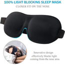 3D Sleep Mask Blindfold – Soft Memory Foam Eye Mask for Sleeping & Travel