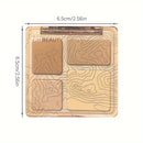 TATIBEAUTY 4-Color Contour Palette Multi-Use Matte Brightener Shimmer Highlight for Eye Shadow And Contouring