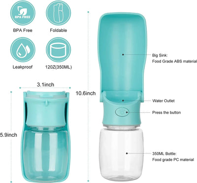 Portable Foldable Dog Water Bottle