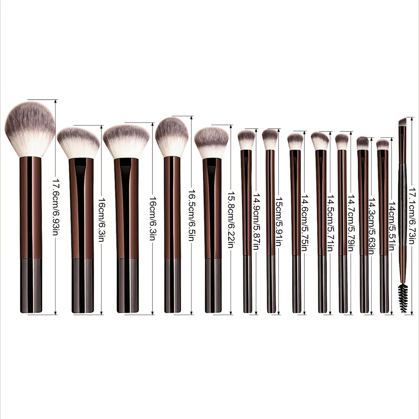 Makeup Brush 13PCS Set Foundation Concealer Powder Eyeshadow Blush Brush Kabuki Blending Cosmetic Beauty Tool for Face