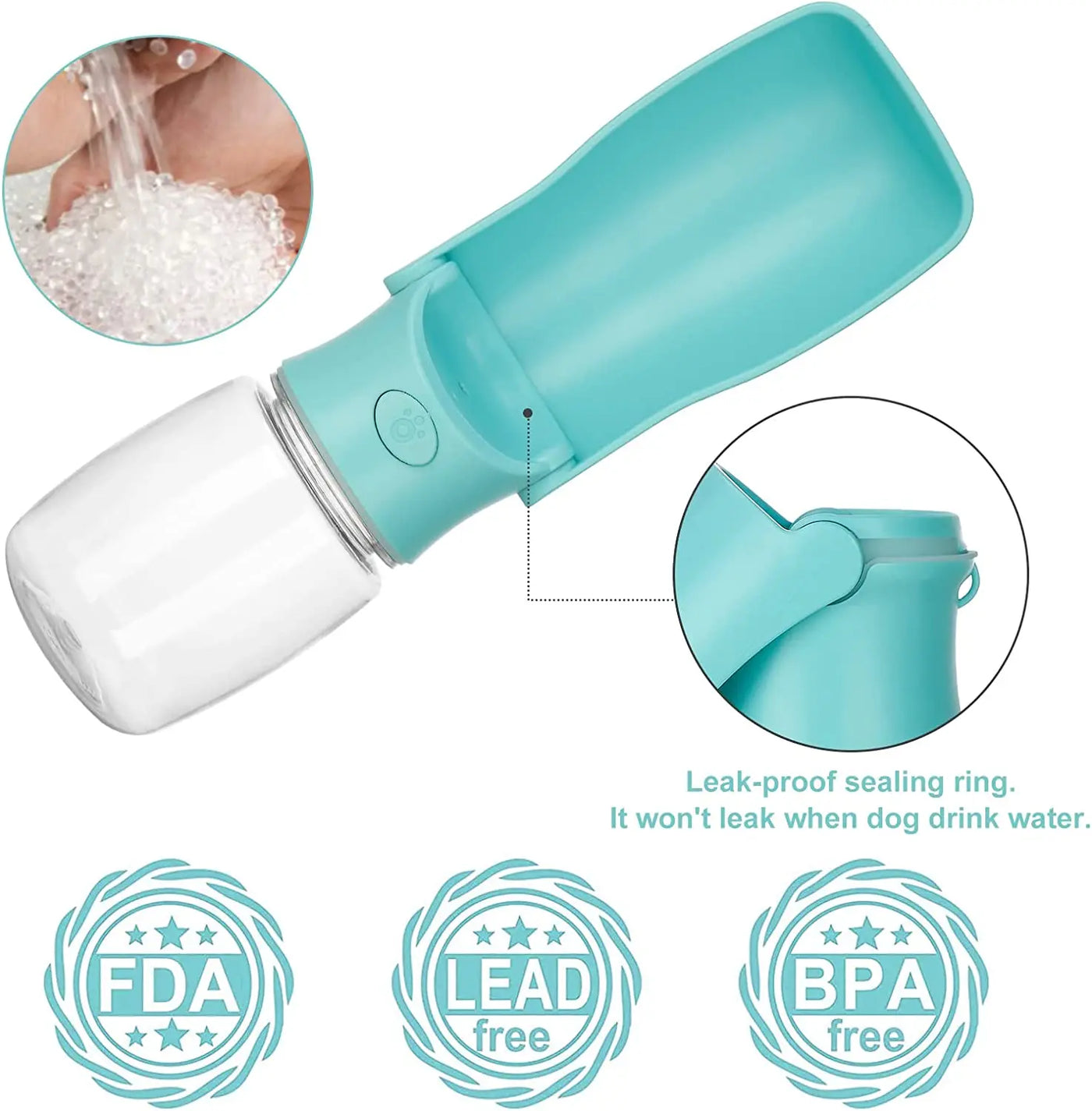 Portable Foldable Dog Water Bottle