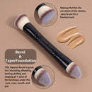 MAANGE Makeup Brushes Set Foundation Contour Face Brushes with Powder Puffs Perfect for Cheek Forehead Jaw Nose Blending Beauty