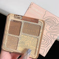 TATIBEAUTY 4-Color Contour Palette Multi-Use Matte Brightener Shimmer Highlight for Eye Shadow And Contouring