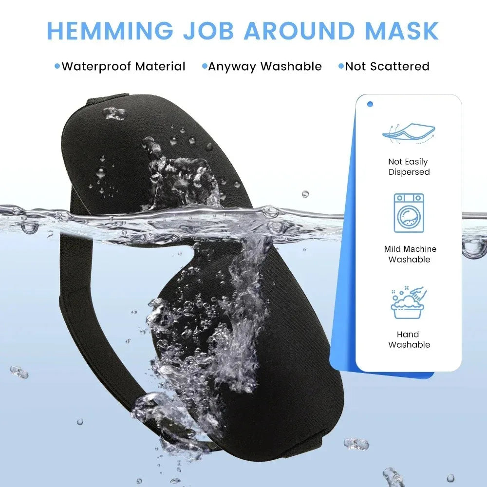 3D Sleep Mask Blindfold – Soft Memory Foam Eye Mask for Sleeping & Travel