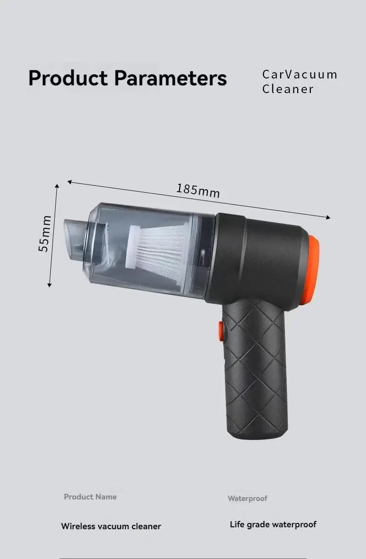 Cordless Handheld Vacuum Cleaner – Portable Mini Dust Collector with Powerful Suction