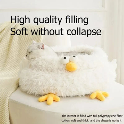 Pet Beds Wholesale Durable Comfortable Breathable Cute Plush High Quality Pet Beds Indoor cute Chick