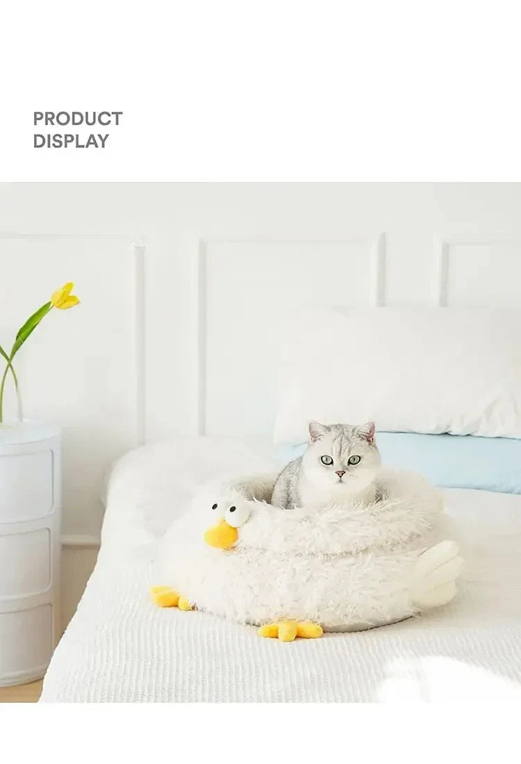 Pet Beds Wholesale Durable Comfortable Breathable Cute Plush High Quality Pet Beds Indoor cute Chick
