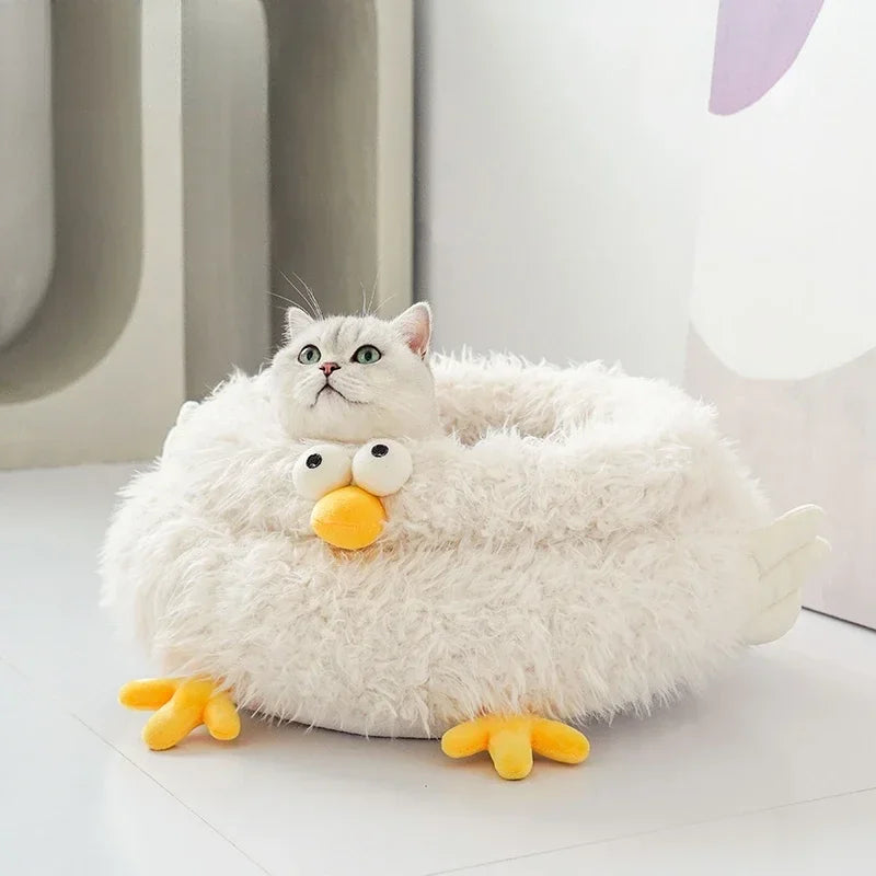 Pet Beds Wholesale Durable Comfortable Breathable Cute Plush High Quality Pet Beds Indoor cute Chick