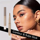 Three-dimensional beauty stick, high-gloss grooming, nose shadow, facial brightening,integrated double-head grooming contour pen