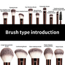 Makeup Brush 13PCS Set Foundation Concealer Powder Eyeshadow Blush Brush Kabuki Blending Cosmetic Beauty Tool for Face