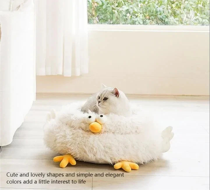 Pet Beds Wholesale Durable Comfortable Breathable Cute Plush High Quality Pet Beds Indoor cute Chick
