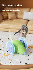 Electric Mouse Car Pet toys Interactive Cat Toy Rechargeable Automatic Teaser with Intelligent Obstacle Avoidance Pet Products