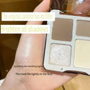 TATIBEAUTY 4-Color Contour Palette Multi-Use Matte Brightener Shimmer Highlight for Eye Shadow And Contouring