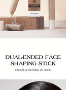 Three-dimensional beauty stick, high-gloss grooming, nose shadow, facial brightening,integrated double-head grooming contour pen