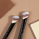 MAANGE Makeup Brushes Set Foundation Contour Face Brushes with Powder Puffs Perfect for Cheek Forehead Jaw Nose Blending Beauty