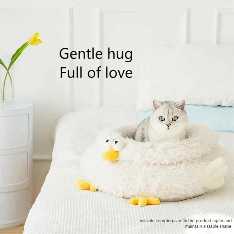 Pet Beds Wholesale Durable Comfortable Breathable Cute Plush High Quality Pet Beds Indoor cute Chick