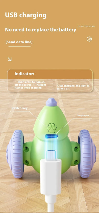 Electric Mouse Car Pet toys Interactive Cat Toy Rechargeable Automatic Teaser with Intelligent Obstacle Avoidance Pet Products