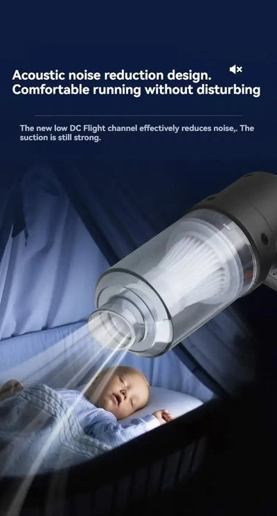 Cordless Handheld Vacuum Cleaner – Portable Mini Dust Collector with Powerful Suction