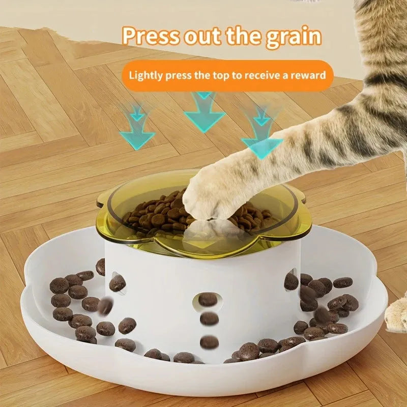 Pet Interactive Food Dispenser Toy  Leak-Proof Plastic Feeder for Dog cat  Enhances Pet IQ with Engaging Playtime Experience