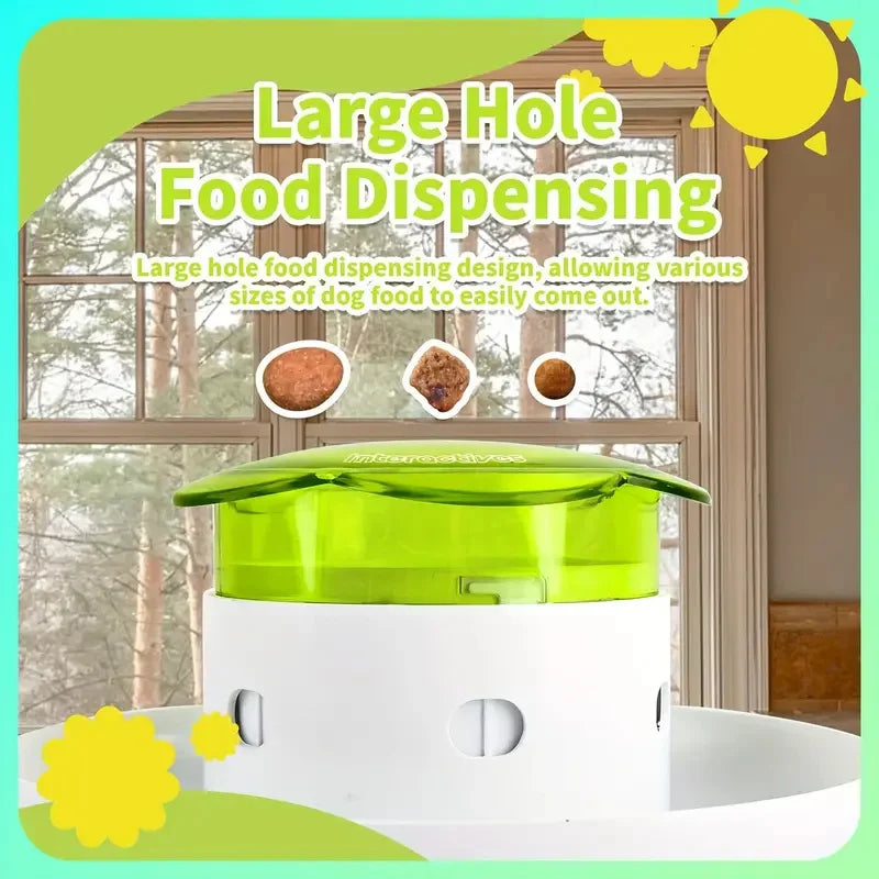 Pet Interactive Food Dispenser Toy  Leak-Proof Plastic Feeder for Dog cat  Enhances Pet IQ with Engaging Playtime Experience