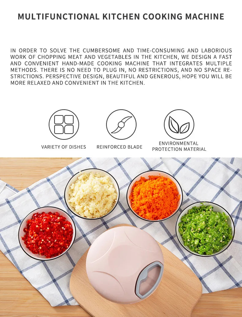 Multifunctional Garlic Chopper