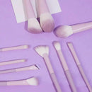 10Pcs Purple Makeup Brush Set Full Set of Beauty Tools Loose Powder Brush Eye Shadow Brush Concealer Brush
