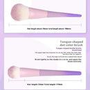10Pcs Purple Makeup Brush Set Full Set of Beauty Tools Loose Powder Brush Eye Shadow Brush Concealer Brush
