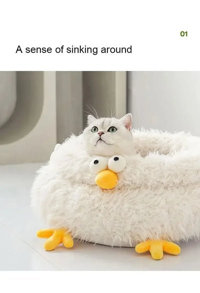 Pet Beds Wholesale Durable Comfortable Breathable Cute Plush High Quality Pet Beds Indoor cute Chick