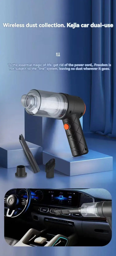Cordless Handheld Vacuum Cleaner – Portable Mini Dust Collector with Powerful Suction