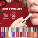 Christmas Beauty Gift Box Includes Lip Color, Lip Glaze, Lipstick, Lipliner, Durable Easy Makeup Color Suit
