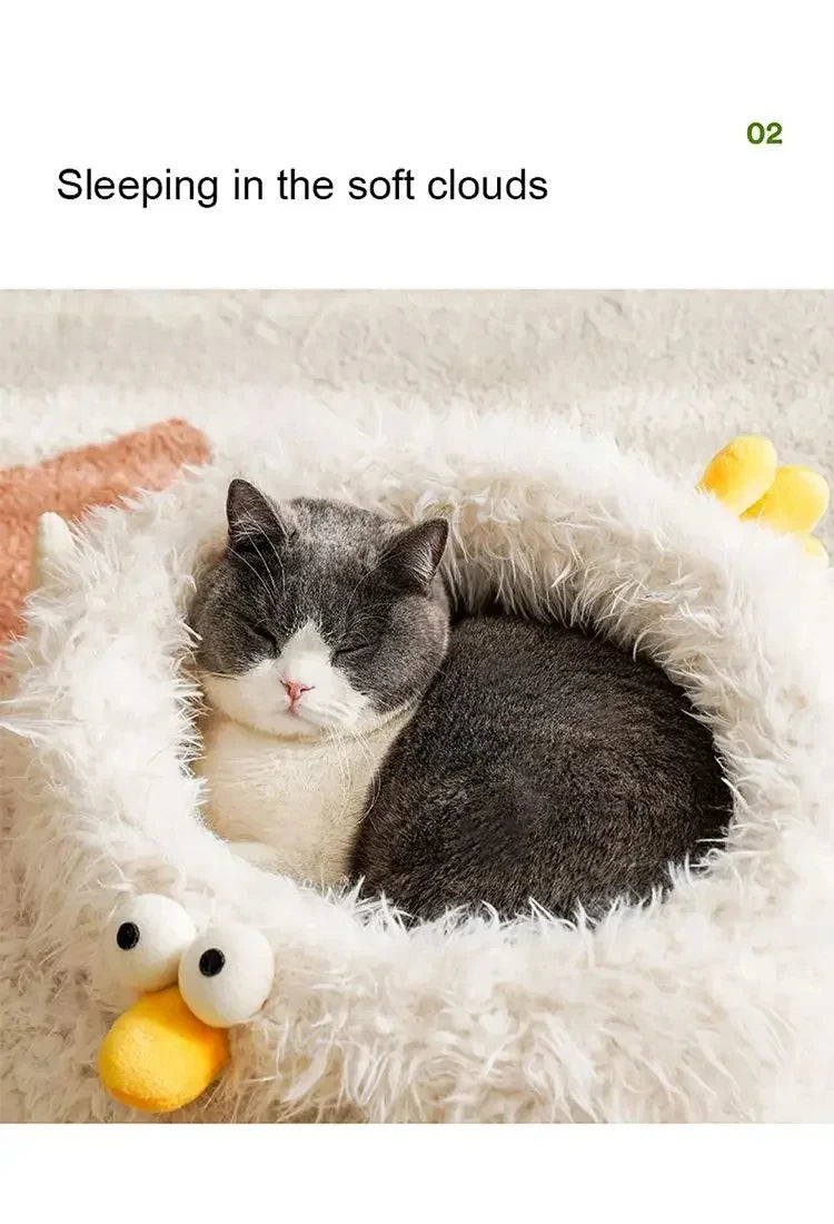 Pet Beds Wholesale Durable Comfortable Breathable Cute Plush High Quality Pet Beds Indoor cute Chick