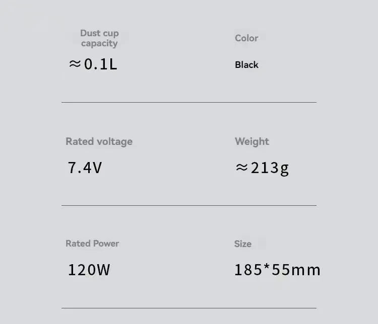 Cordless Handheld Vacuum Cleaner – Portable Mini Dust Collector with Powerful Suction