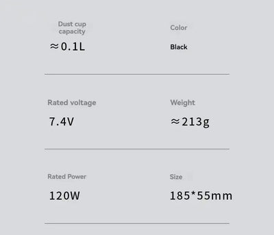 Cordless Handheld Vacuum Cleaner – Portable Mini Dust Collector with Powerful Suction